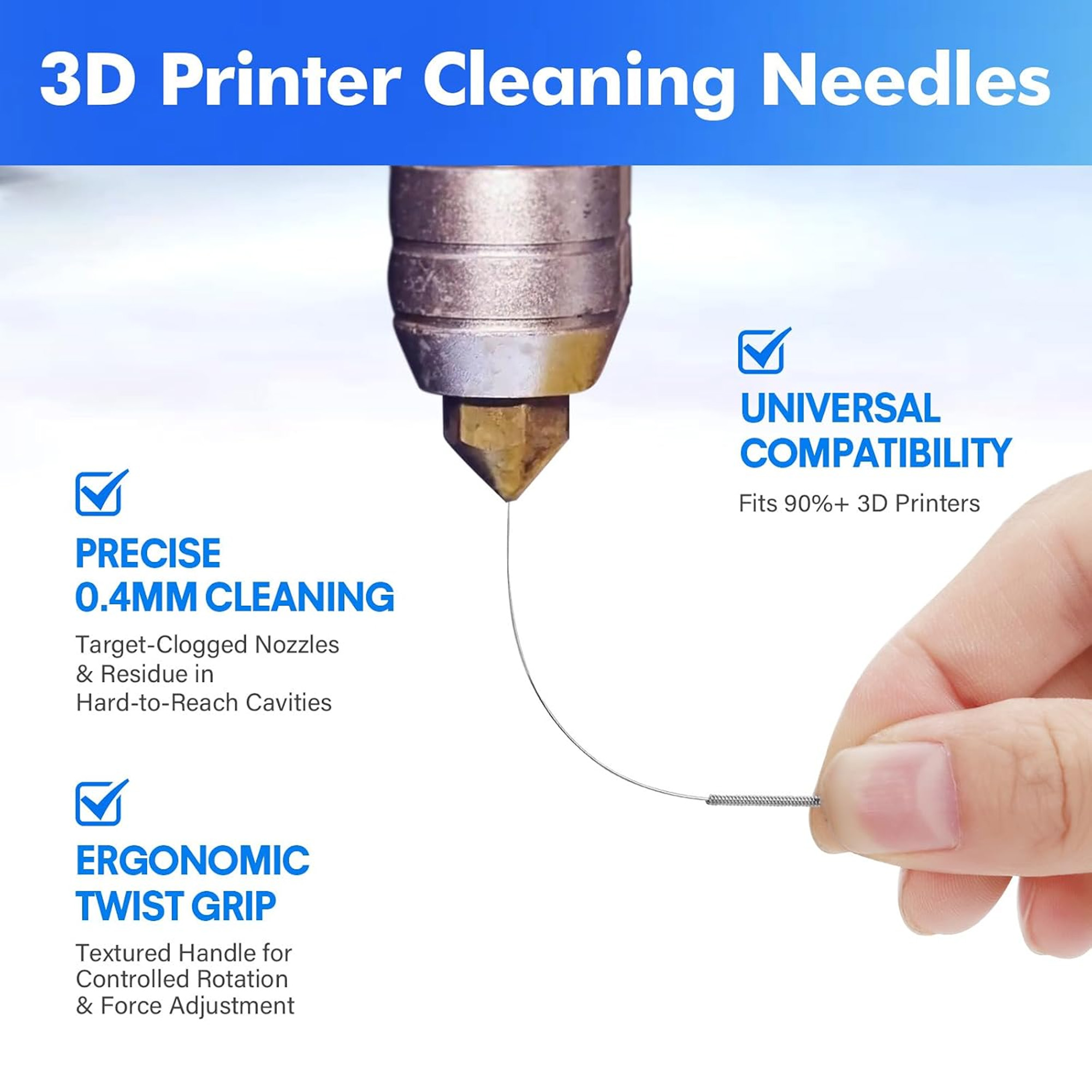 Набор для чистки 3D-принтера:  – обзор и цена Print Head Cleaning Kit